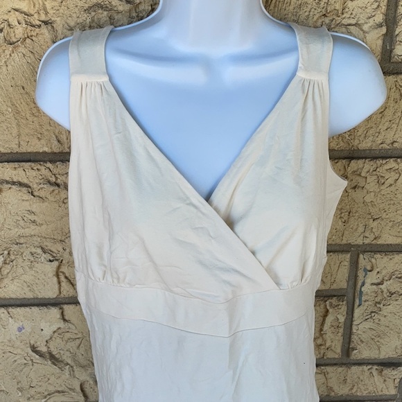 Talbots career work Top Blouse Casual Nice Off Withe Cream small Stretch - Picture 4 of 8